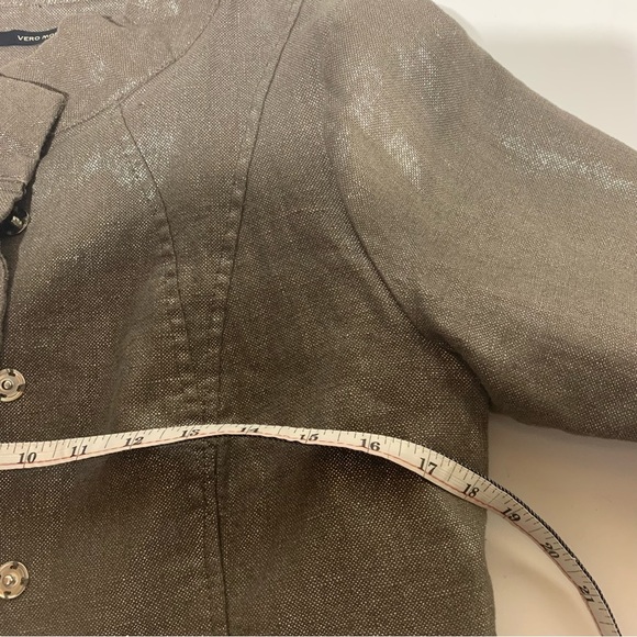 VERO Moda M cropped metallic thread minimalist blazer - Picture 6 of 7